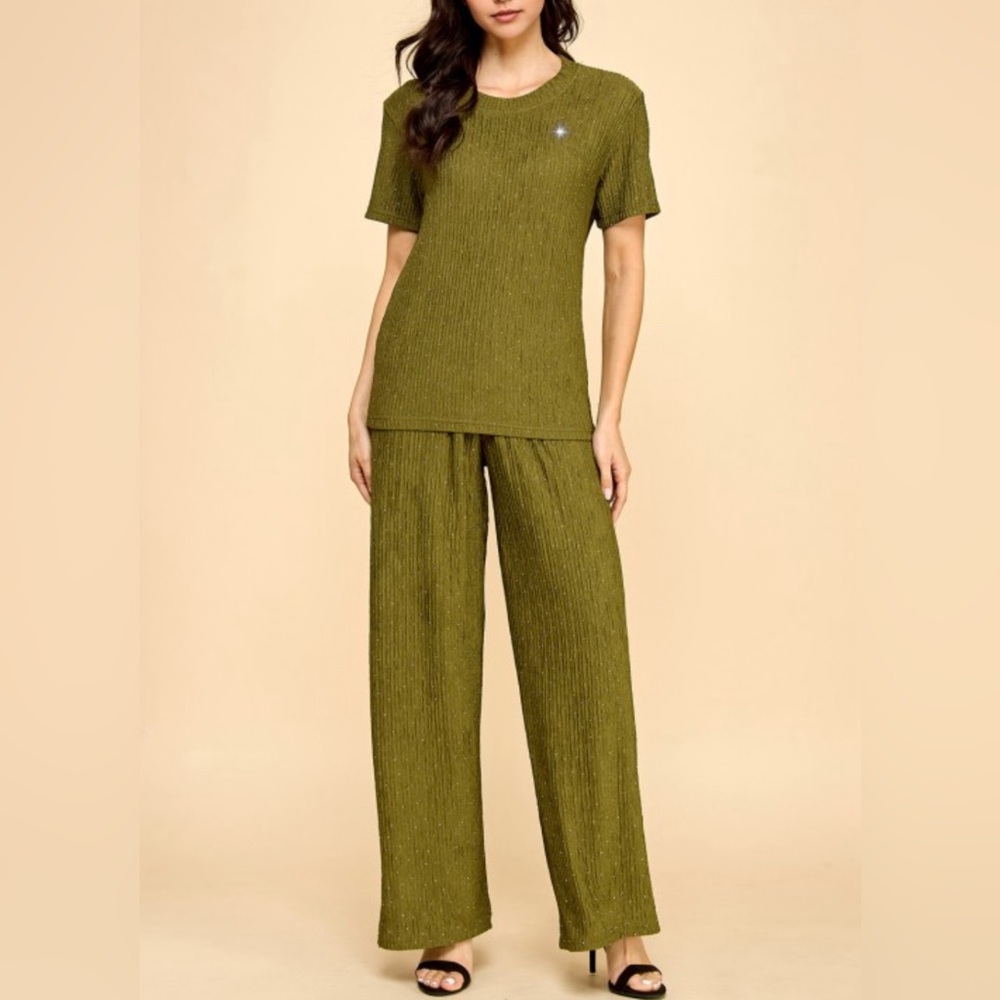 Beautiful Two-Piece Set rhinestone